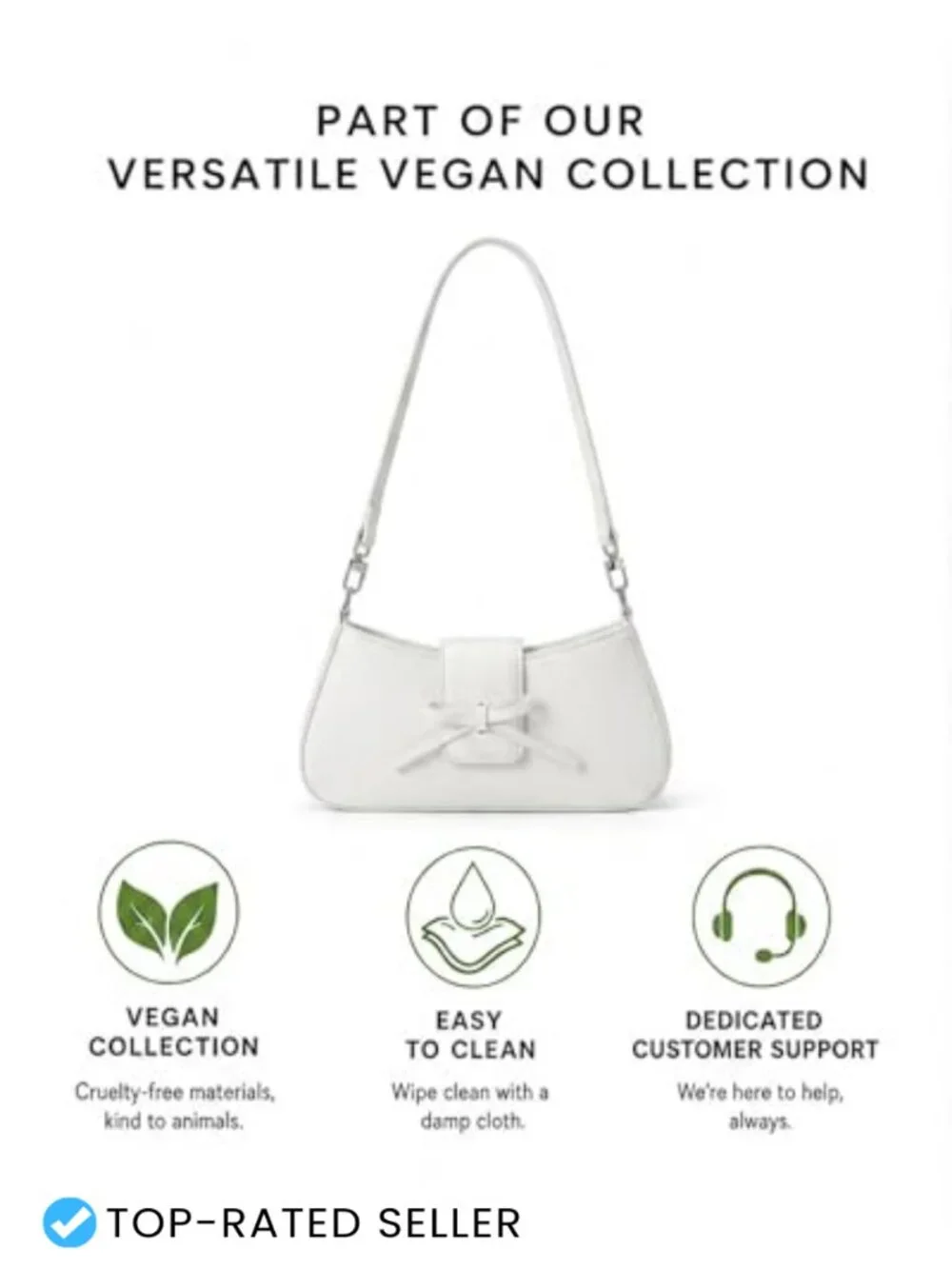 Y2K Bow Shoulder Bag Vegan Faux Leather Hobo Handbag Clutch Purse for Women